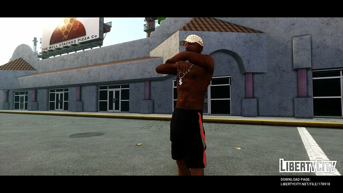 Черные шорты Гуччи / GTA San Andreas: The Definitive Edition