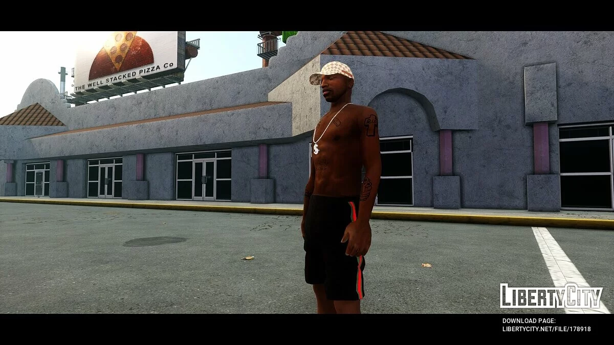 Черные шорты Гуччи / GTA San Andreas: The Definitive Edition