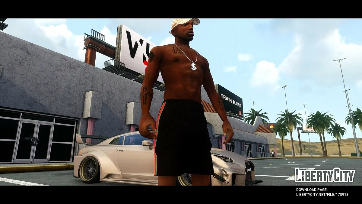 Черные шорты Гуччи / GTA San Andreas: The Definitive Edition
