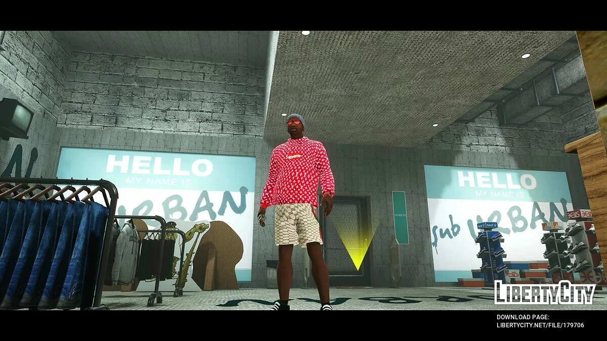 Худи Луи Виттон Supreme / GTA San Andreas: The Definitive Edition