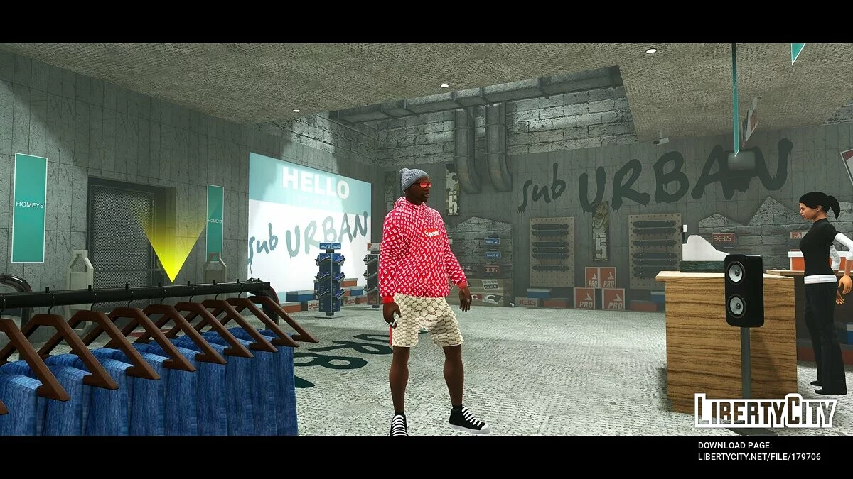 Худи Луи Виттон Supreme / GTA San Andreas: The Definitive Edition