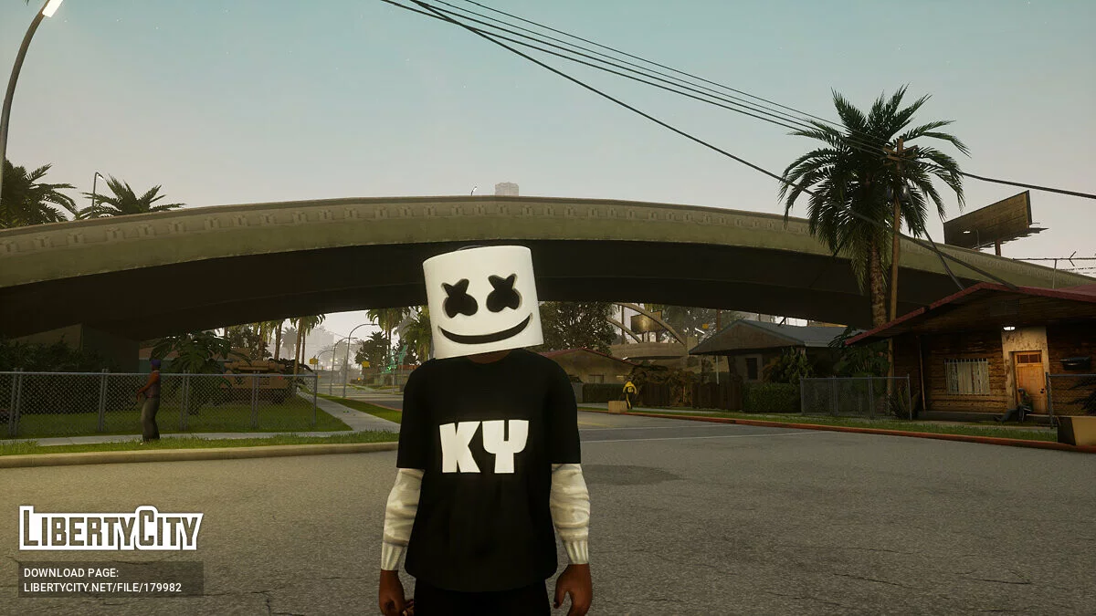 Шлем Marshmello / GTA San Andreas: The Definitive Edition