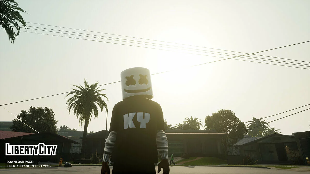 Шлем Marshmello / GTA San Andreas: The Definitive Edition