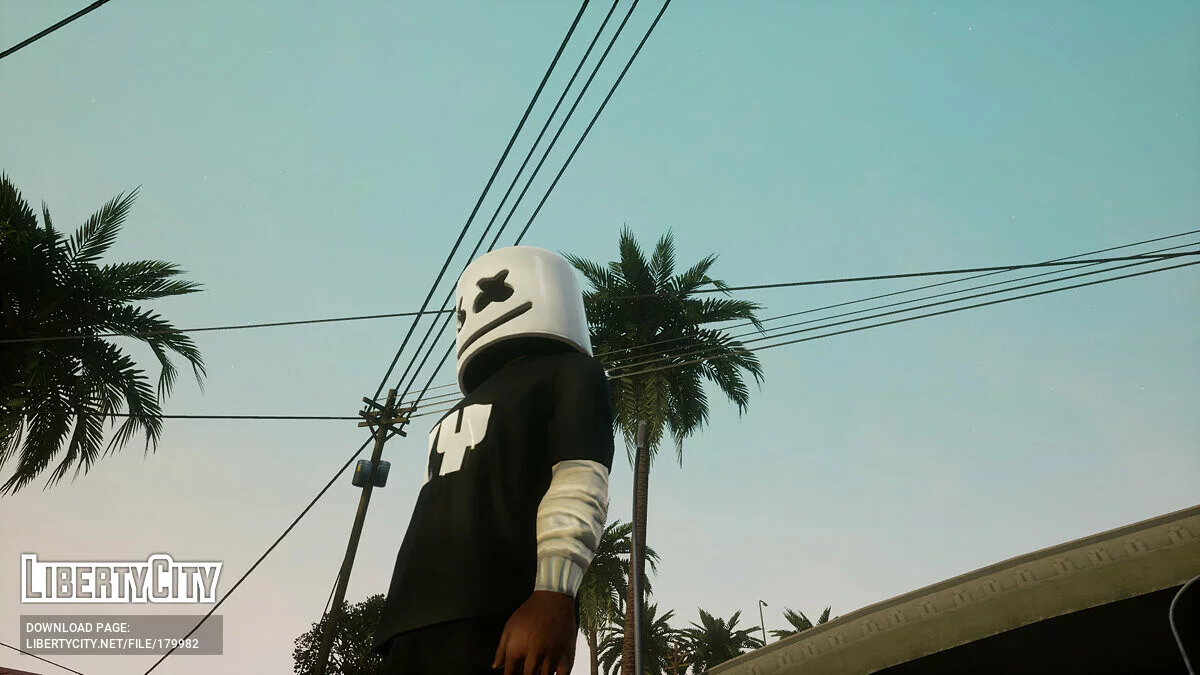 Шлем Marshmello / GTA San Andreas: The Definitive Edition
