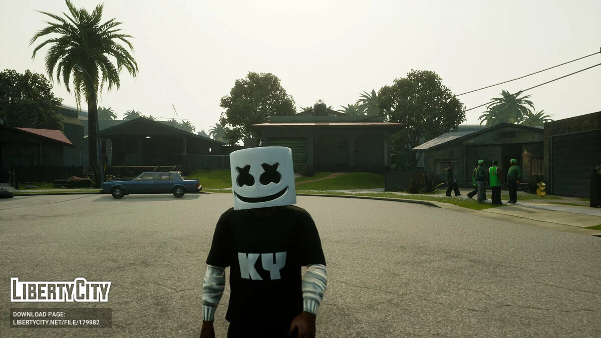Шлем Marshmello / GTA San Andreas: The Definitive Edition