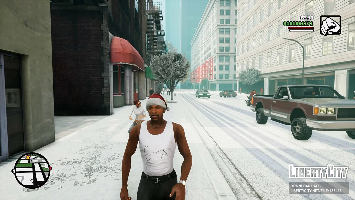 Новогодняя шапка / GTA San Andreas: The Definitive Edition