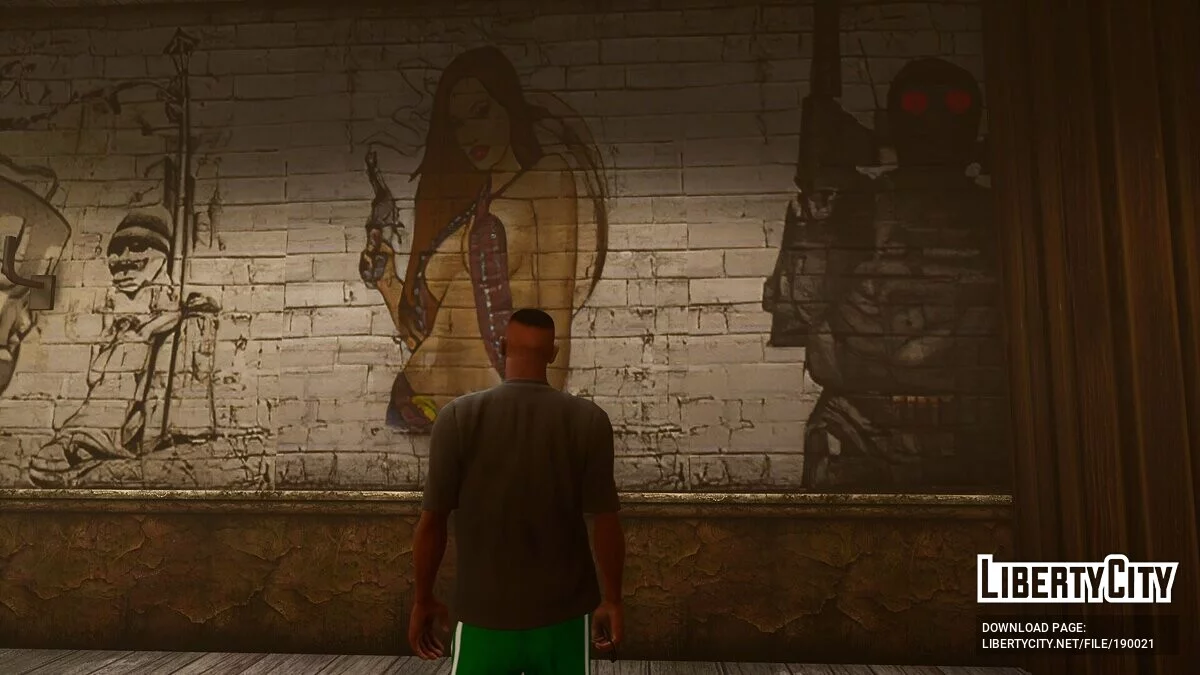 Черная футболка Levis / GTA San Andreas: The Definitive Edition