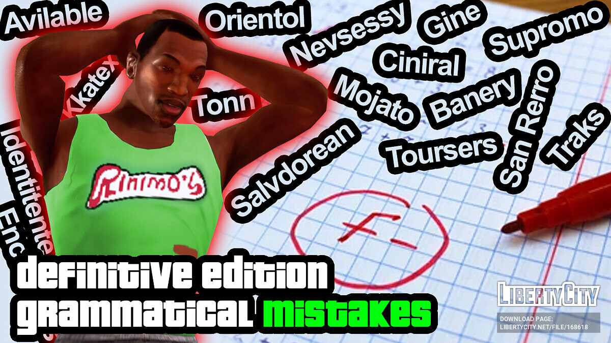 The Horror of the GTA Trilogy Remaster: Grammatical Errors. How bad the Definitive Edition was for GTA San Andreas: The Definitive Edition - Картинка #1