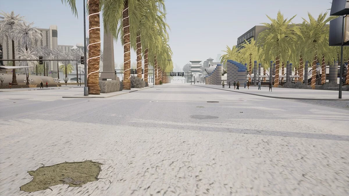 Snow Conversion 2021 - Штат покрыт снегом / GTA San Andreas: The Definitive Edition