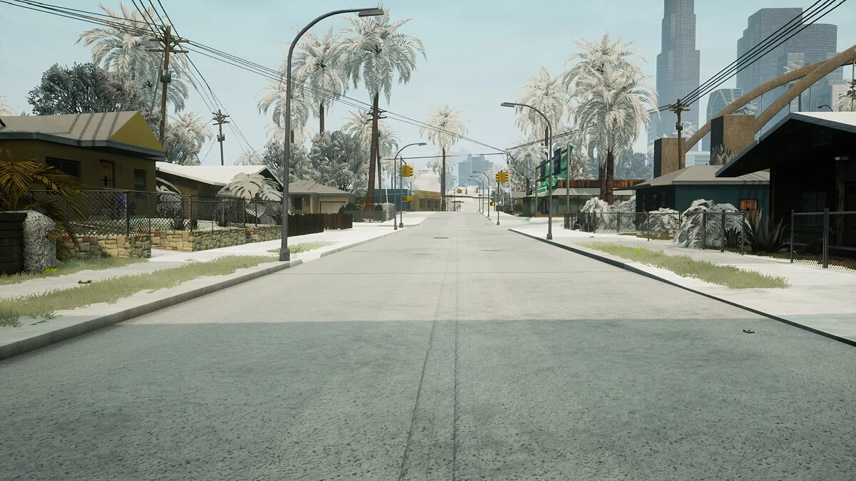 Snow Conversion 2021 - Штат покрыт снегом / GTA San Andreas: The Definitive Edition
