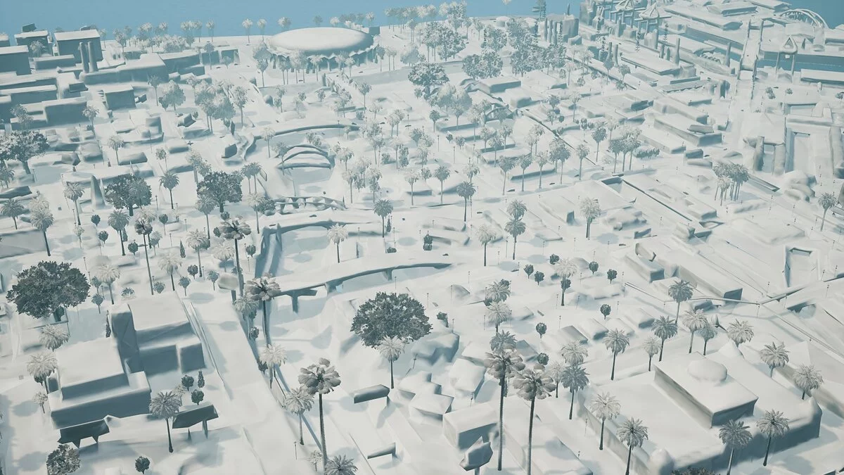 Snow Conversion 2021 - Штат покрыт снегом / GTA San Andreas: The Definitive Edition