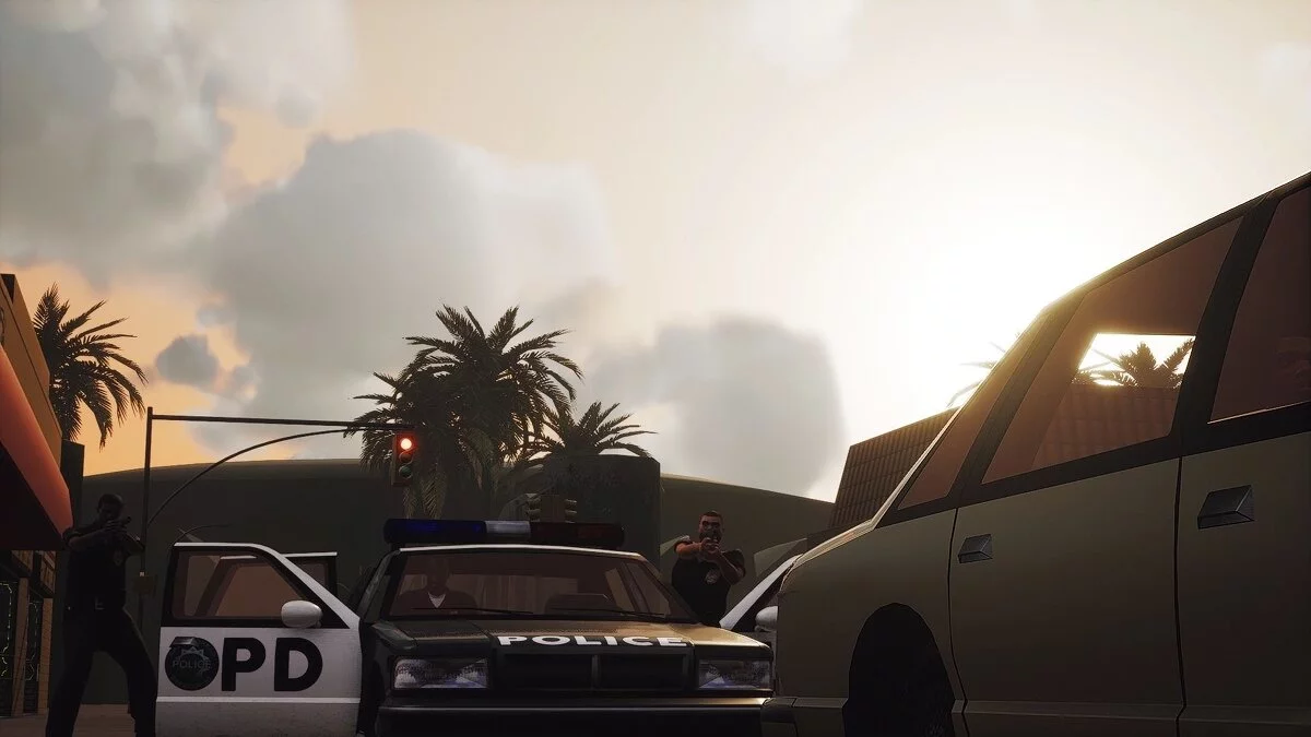 Фотореалистичные визуальные эффекты / GTA San Andreas: The Definitive Edition