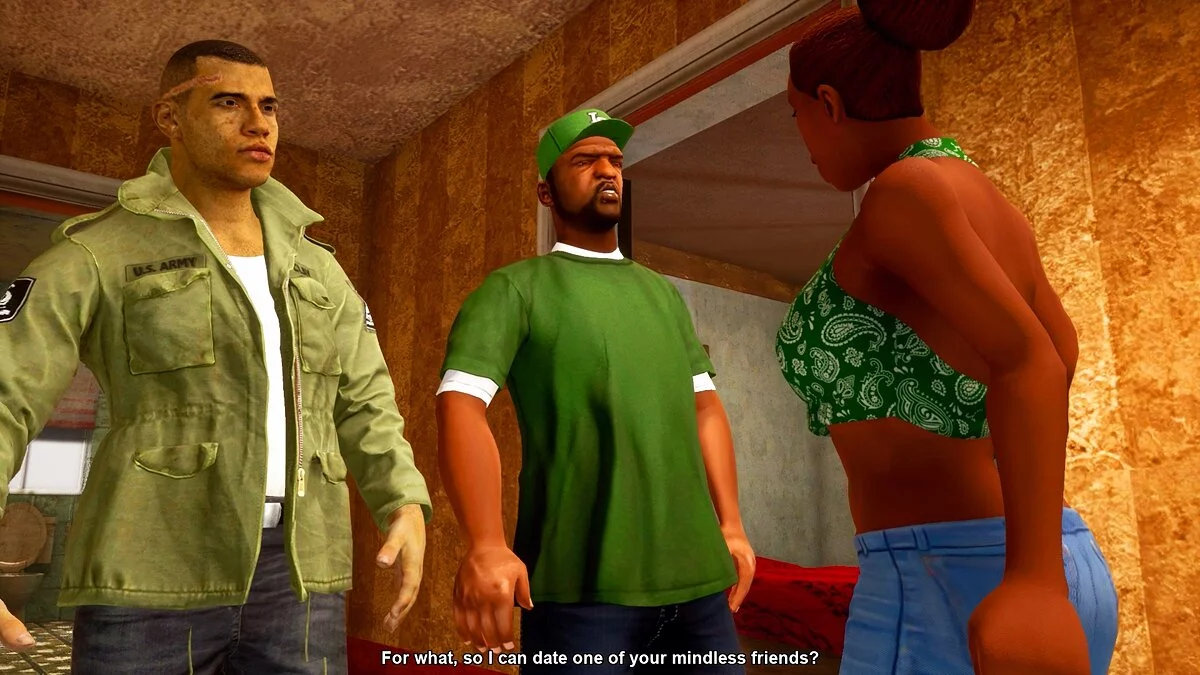 Линкольн Клей из Mafia 3 / GTA San Andreas: The Definitive Edition
