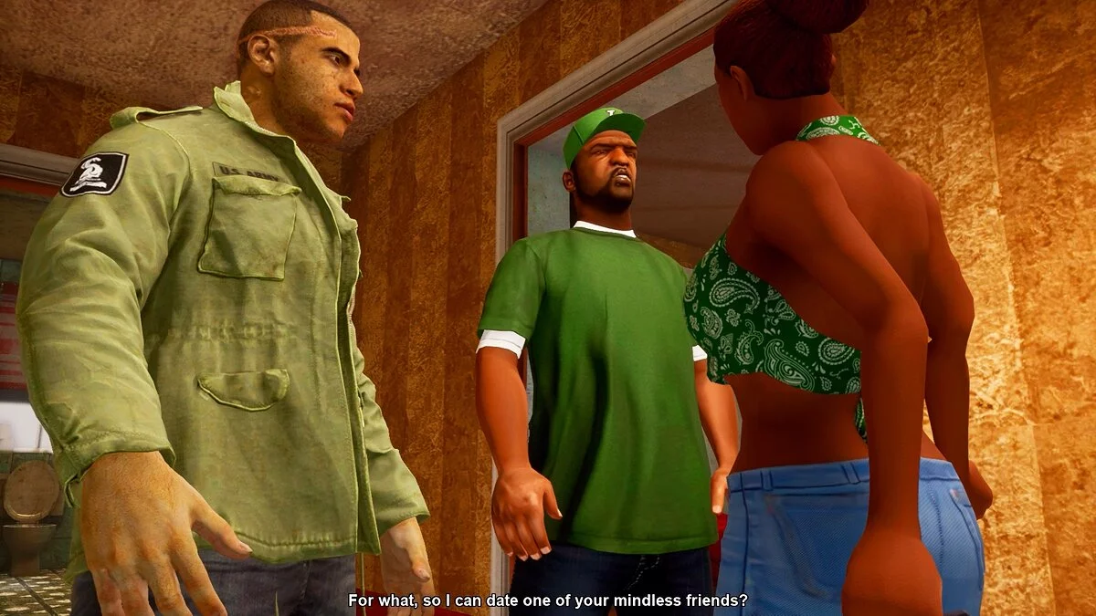 Линкольн Клей из Mafia 3 / GTA San Andreas: The Definitive Edition