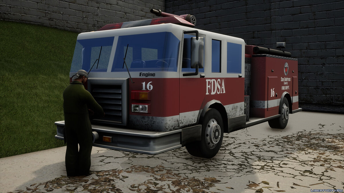 Реалистичная пожарная станция в Сан-Фиерро для GTA San Andreas: The Definitive Edition - Картинка #5