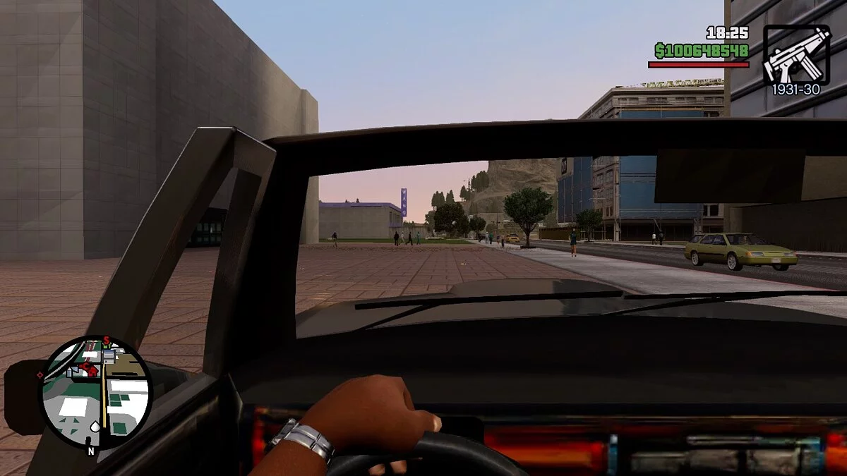 Вид от первого лица в машине / GTA San Andreas: The Definitive Edition