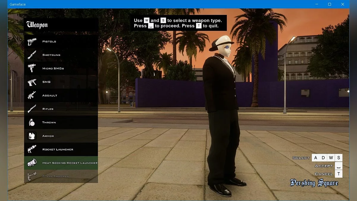 Меню выбора оружия v2 / GTA San Andreas: The Definitive Edition