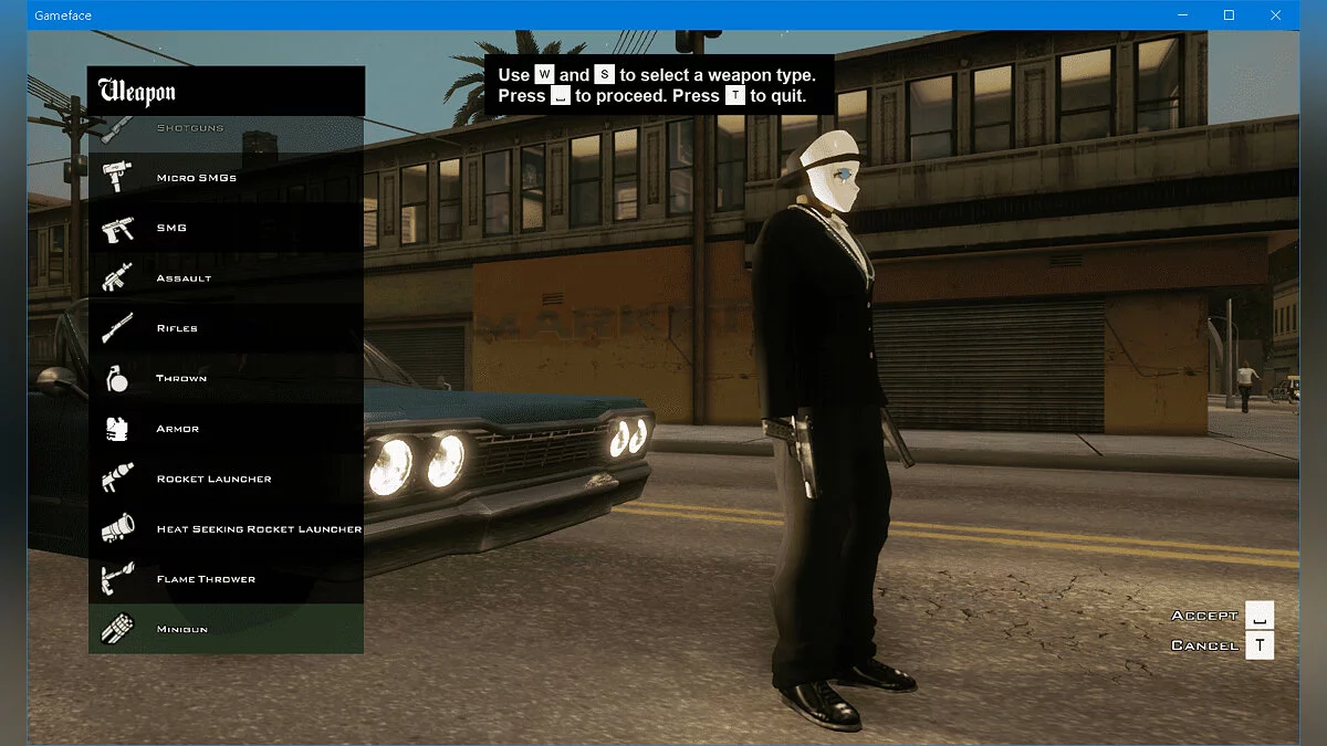 Меню выбора оружия / GTA San Andreas: The Definitive Edition
