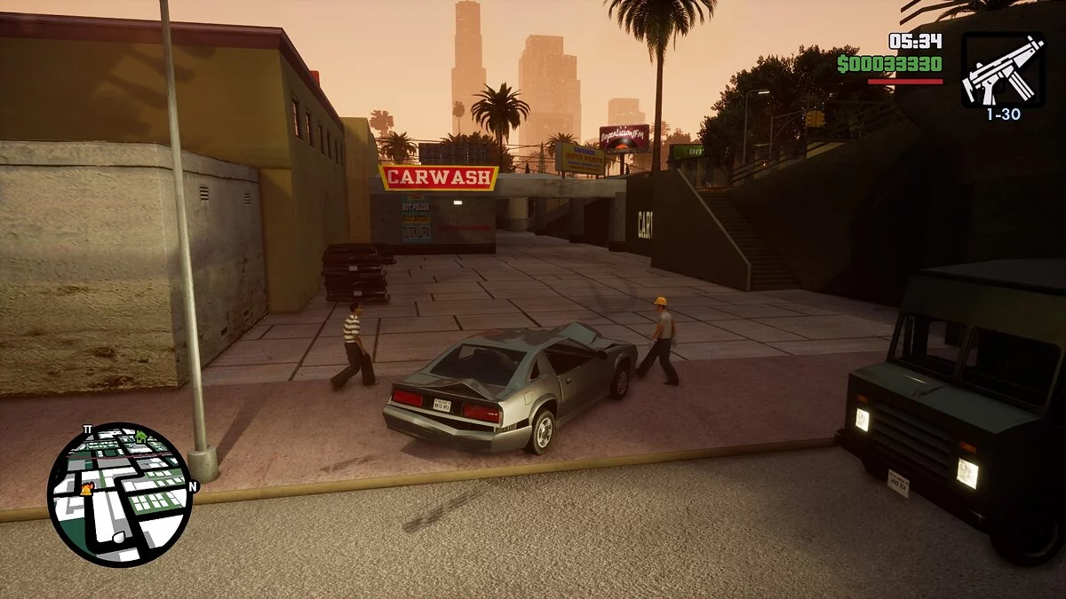 Рабочие автомойки / GTA San Andreas: The Definitive Edition