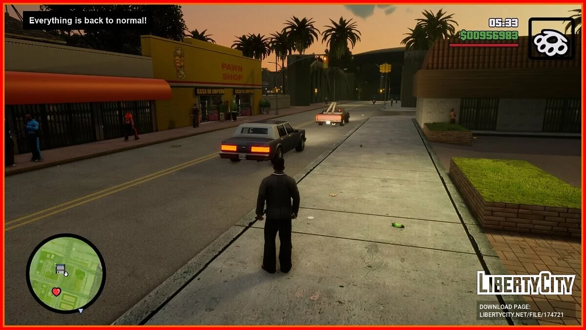 Отключение трафика (нет людей и транспорта) / GTA San Andreas: The Definitive Edition