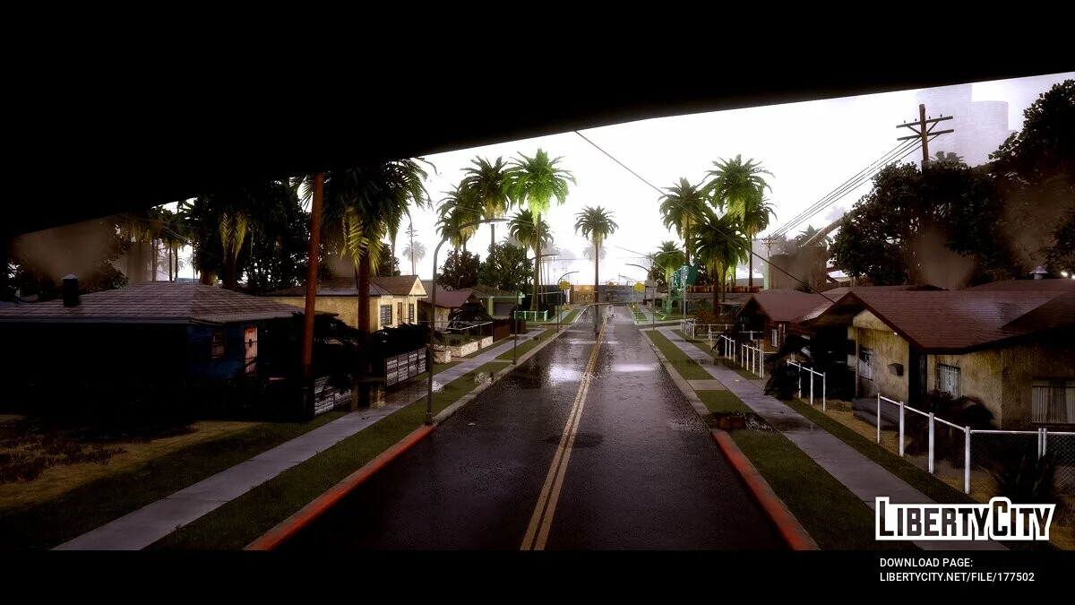 Реалистичные дома на Grove Street v1.0 / GTA San Andreas: The Definitive Edition