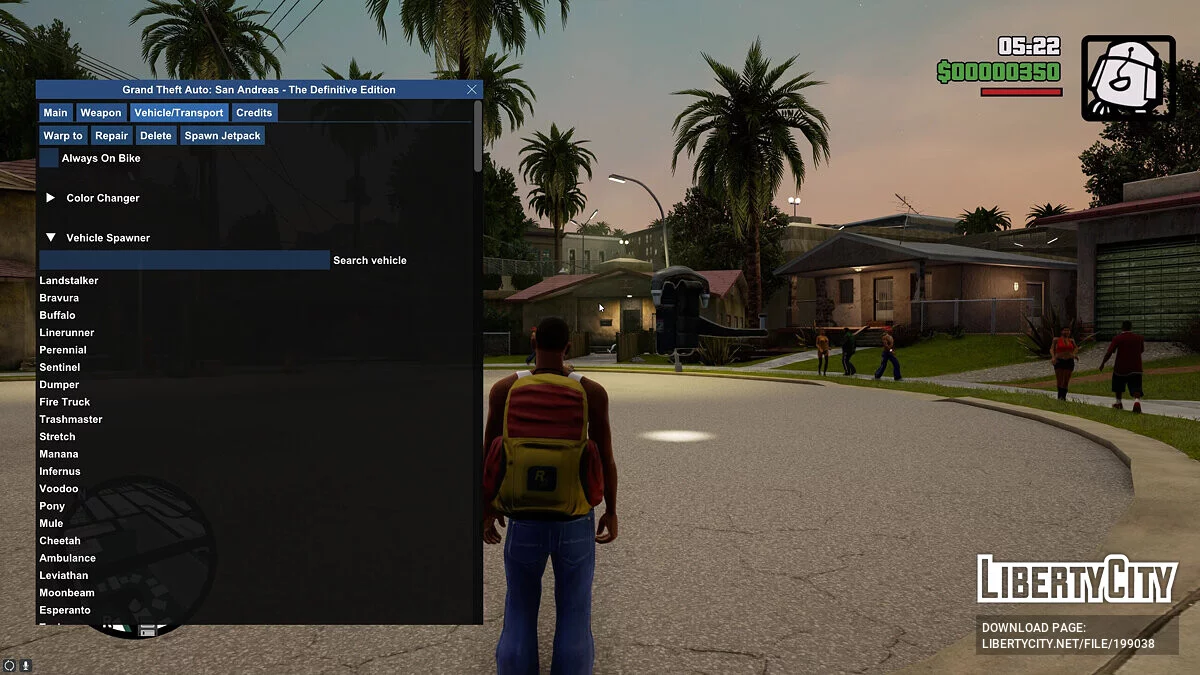 ImGui Menu (Cleo) / GTA San Andreas: The Definitive Edition