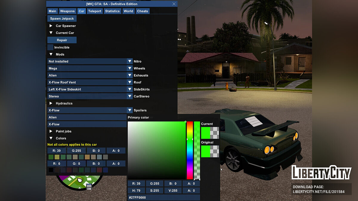 Скачать Чит-меню для GTA San Andreas: The Definitive Edition