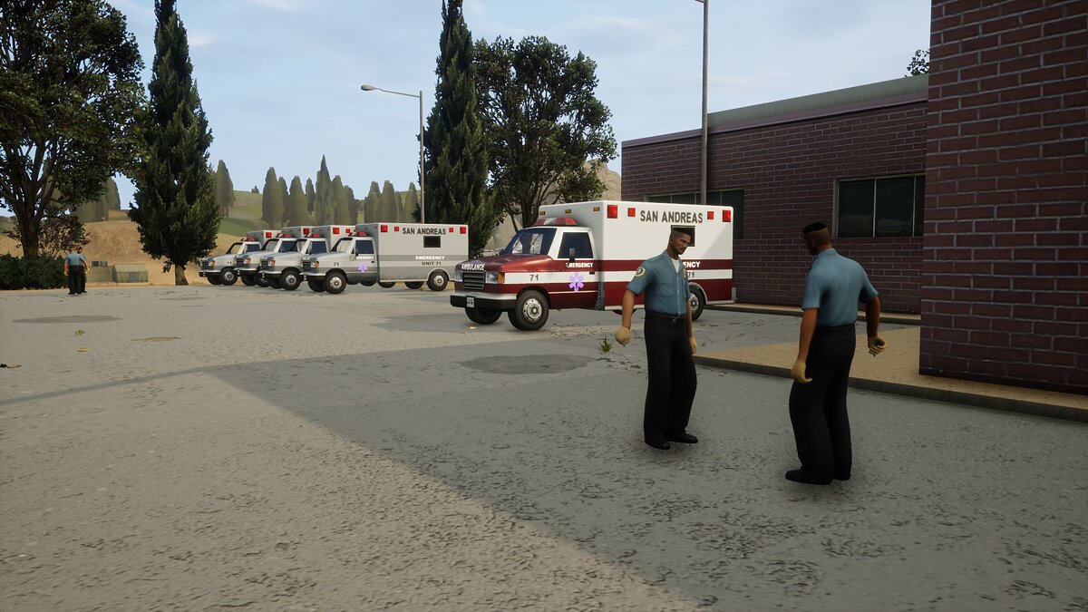 Оживление больницы в Форт-Карсон для GTA San Andreas: The Definitive Edition - Картинка #1