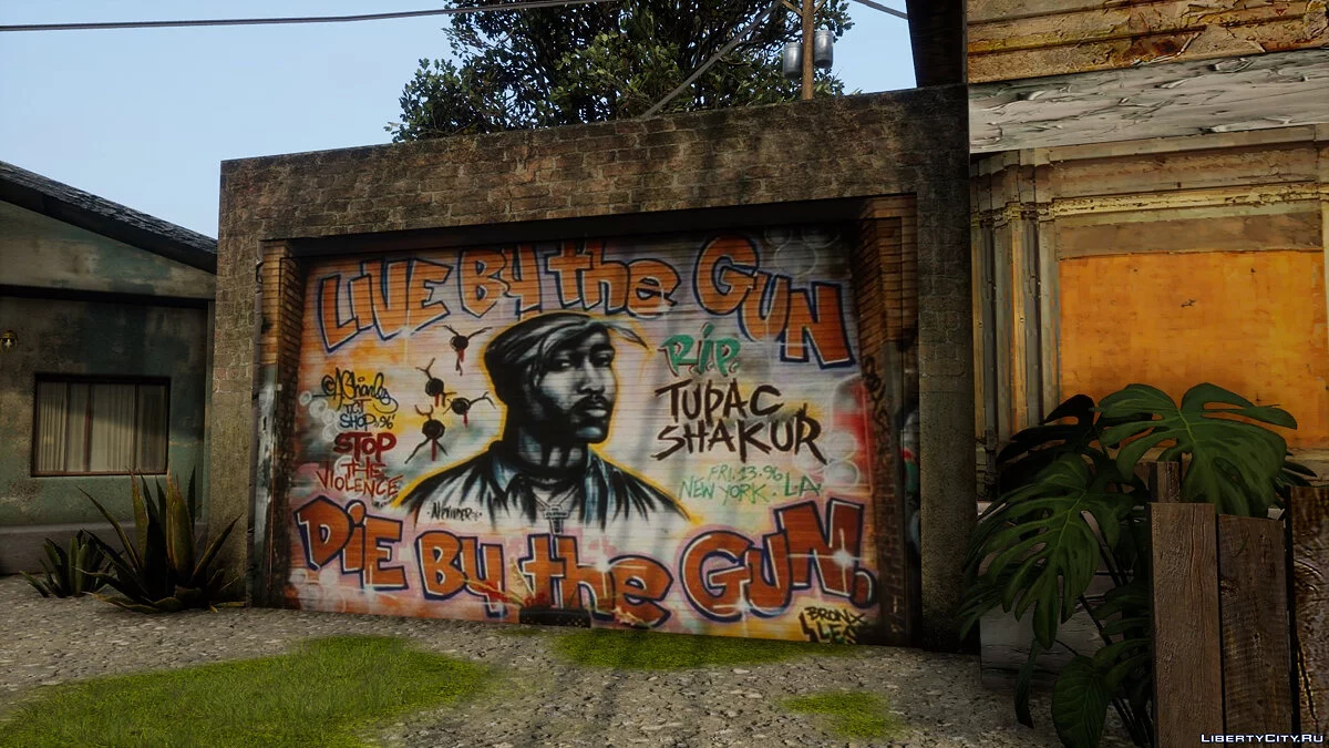 Граффити с 2Pac / GTA San Andreas: The Definitive Edition
