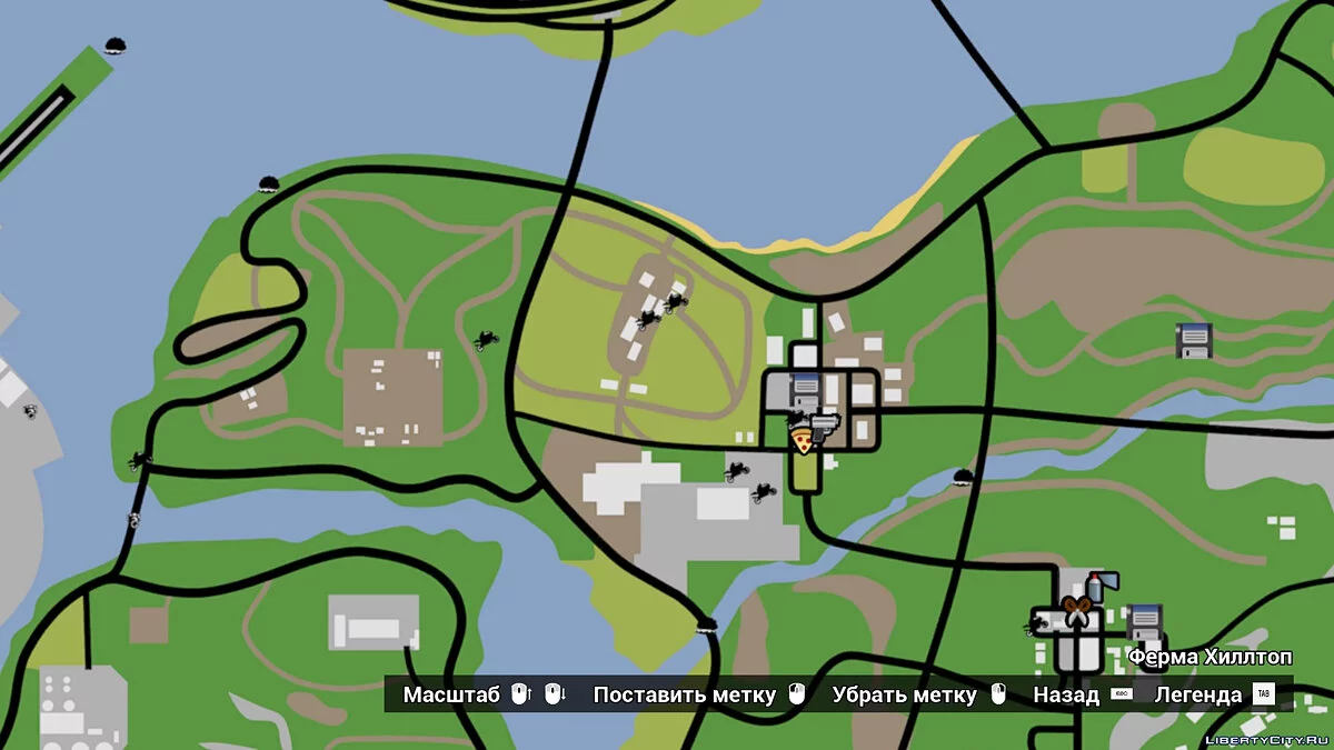 Карта коллекционных предметов / GTA San Andreas: The Definitive Edition