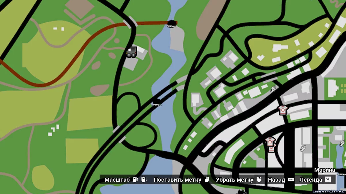 Карта коллекционных предметов / GTA San Andreas: The Definitive Edition