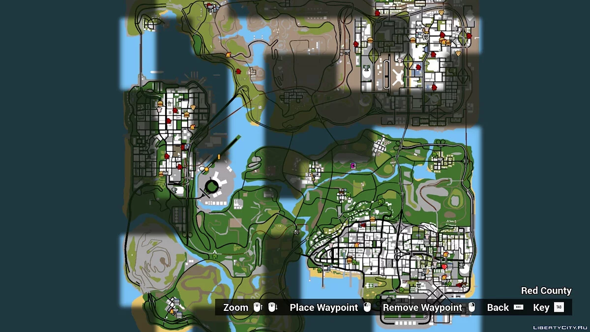 Классический цвет для радара и карты / GTA San Andreas: The Definitive Edition