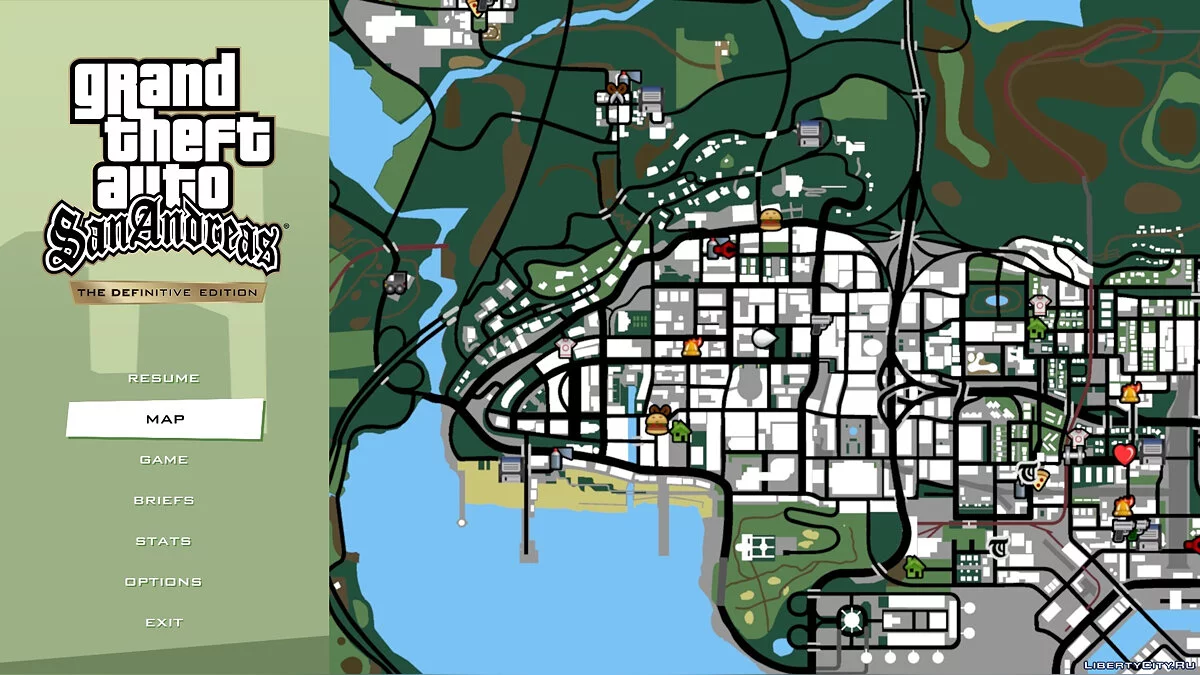 Классический шрифт [GTA 3, VC, SA] / GTA San Andreas: The Definitive Edition