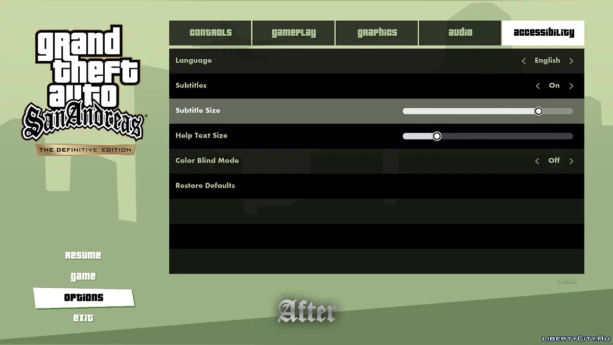 Классический шрифт v2.1 [GTA 3, VC, SA] / GTA San Andreas: The Definitive Edition