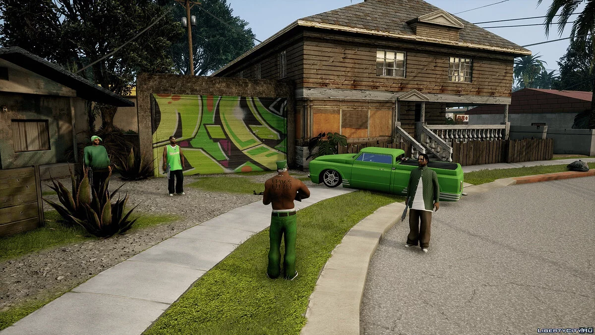 Новое граффити на гаражной двери / GTA San Andreas: The Definitive Edition