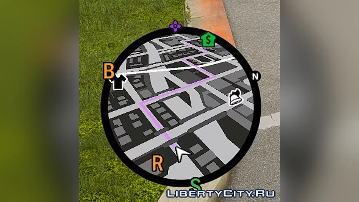 Радар, карта и иконки в стиле GTA 5 [GTA 3, VC, SA] / GTA San Andreas: The Definitive Edition