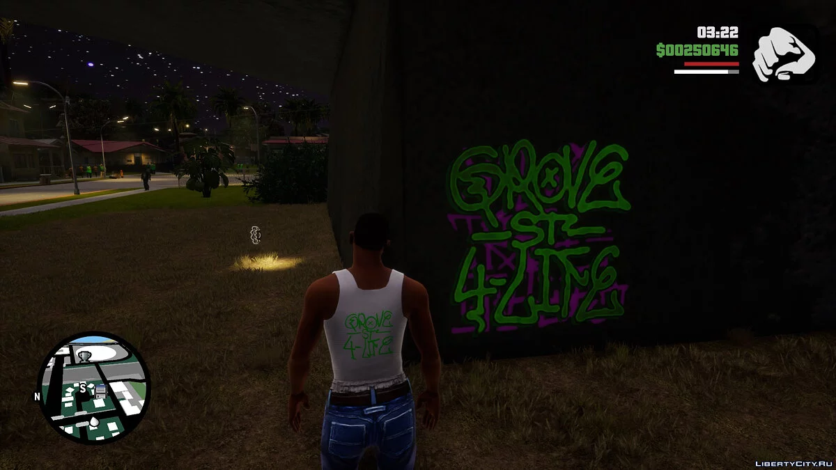 Ретекстур граффити Grove Street / GTA San Andreas: The Definitive Edition