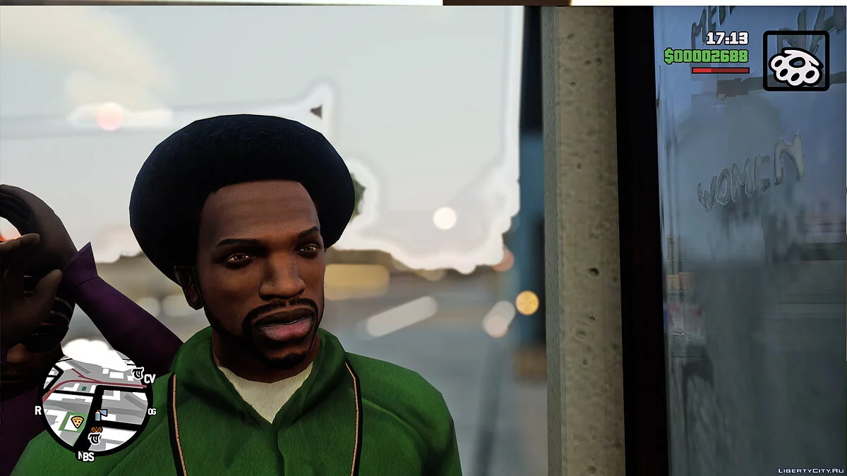 Ретекстур лица Сиджея в 4K / GTA San Andreas: The Definitive Edition