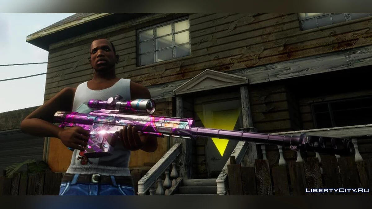 Сборник оружия из Call of Duty Modern Warfare 2019 / GTA San Andreas: The Definitive Edition