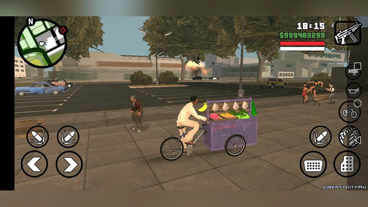 Vegetable Cart only DFF / GTA San Andreas (iOS, Android)