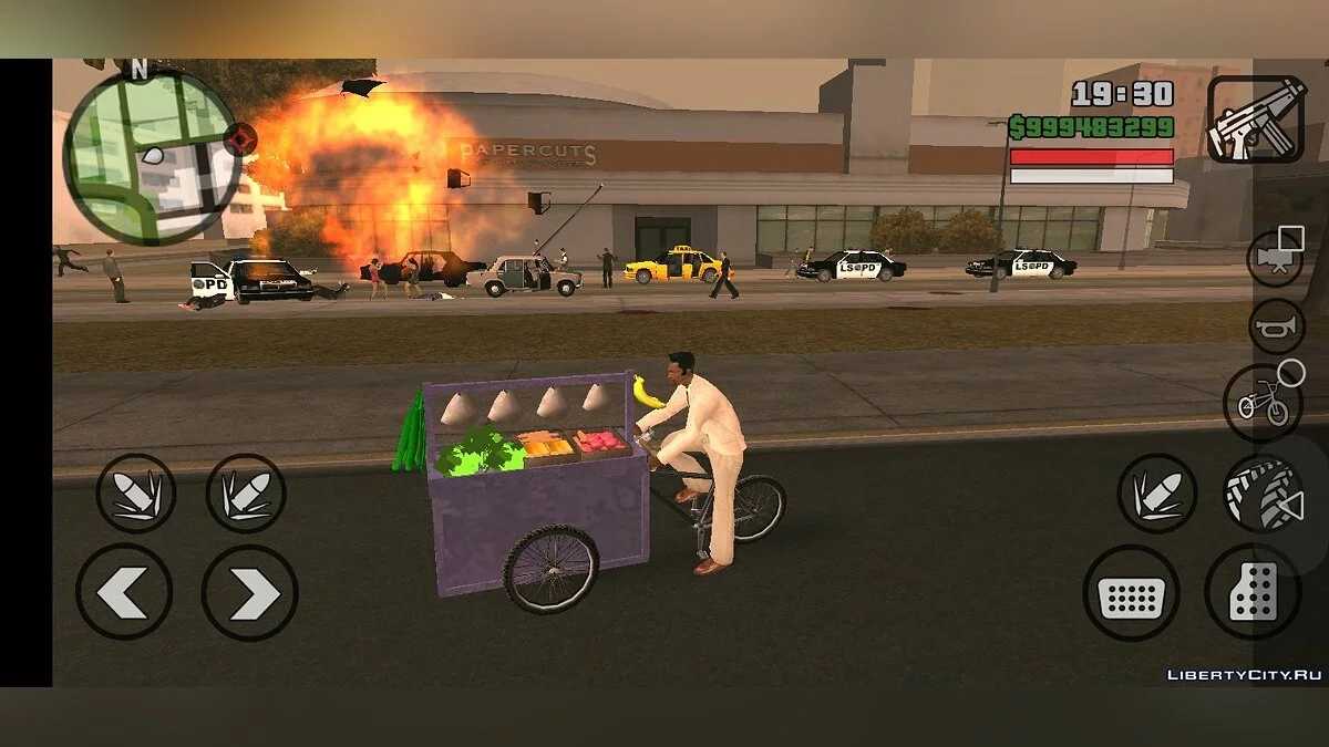 Vegetable Cart only DFF / GTA San Andreas (iOS, Android)