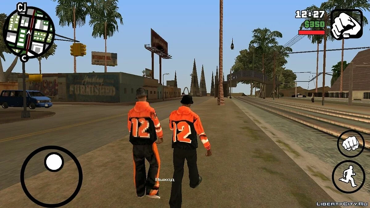 Цветные толстовки "12" / GTA San Andreas (iOS, Android)