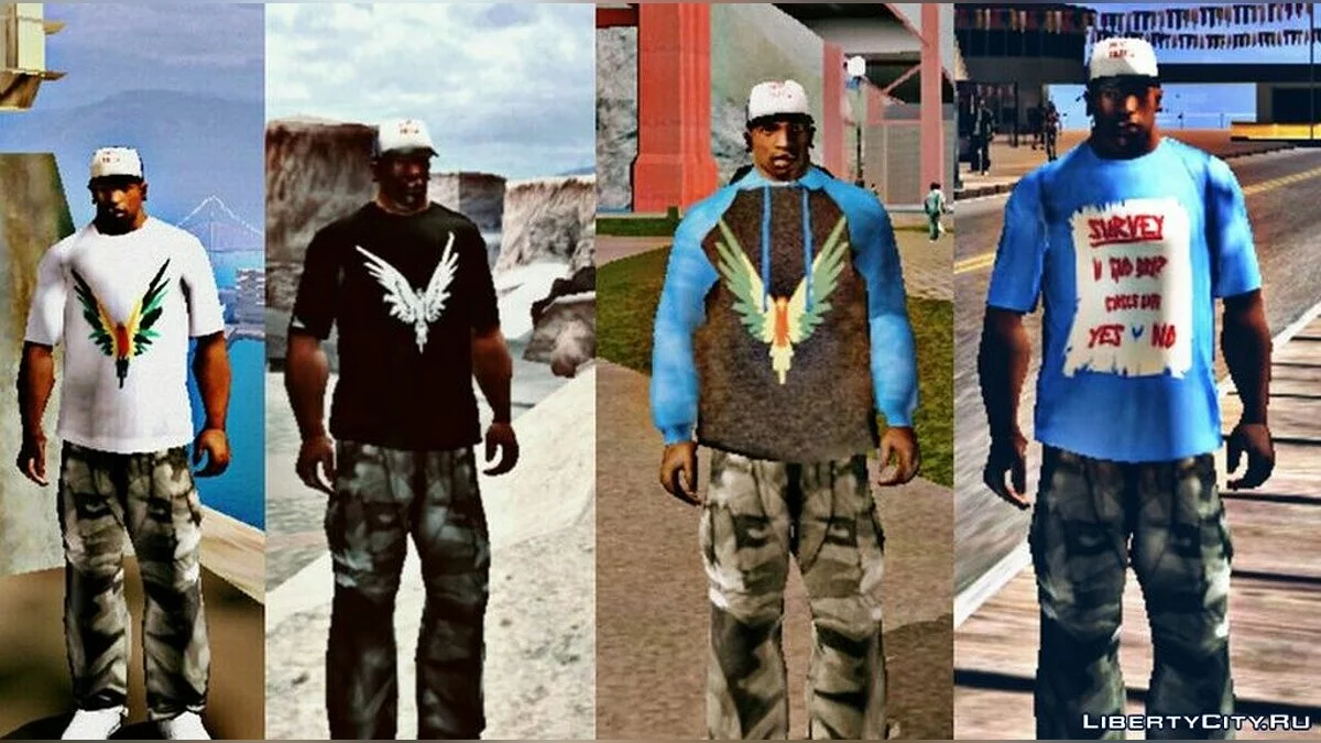 Сборник футболок с логотипом Логана Пола / GTA San Andreas (iOS, Android)