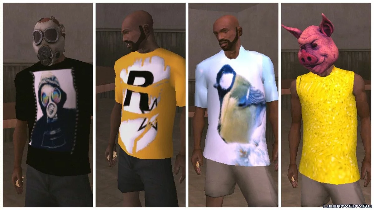Большой сборник одежды / GTA San Andreas (iOS, Android)