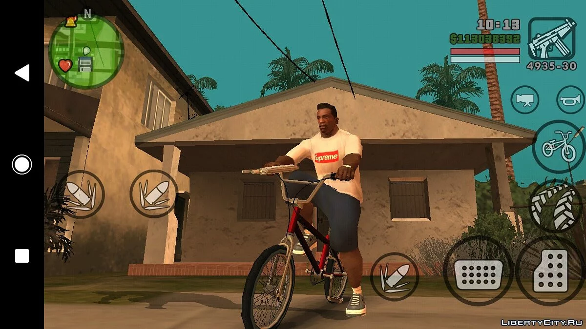 Футболка Supreme коллаб с Vans / GTA San Andreas (iOS, Android)