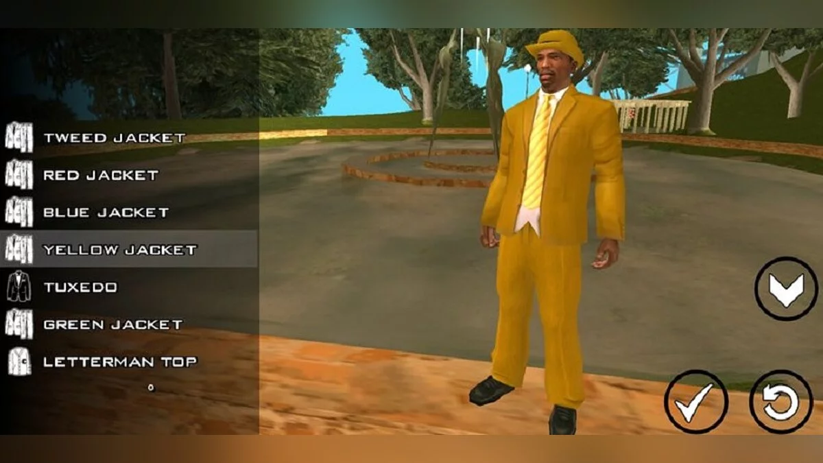 Набор костюмов / GTA San Andreas (iOS, Android)