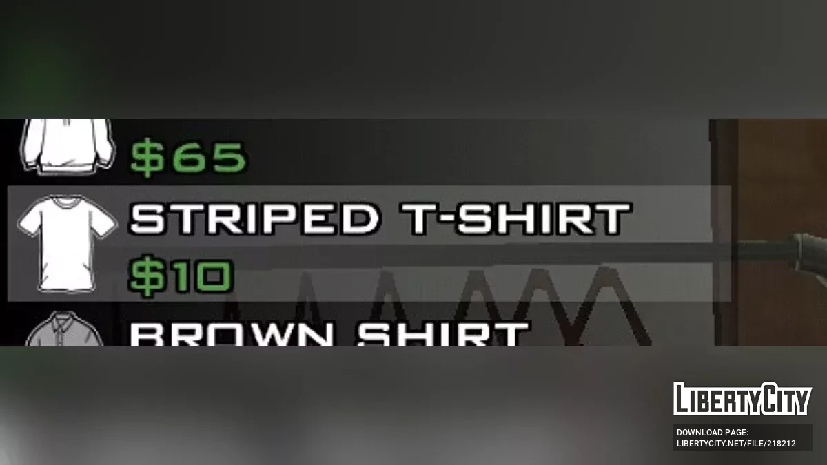 Полосатая рубашка рэпера Eazy E / GTA San Andreas (iOS, Android)