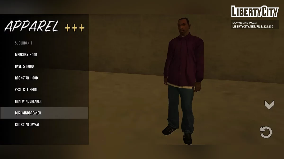 Одежда персонажей для CJ / GTA San Andreas (iOS, Android)