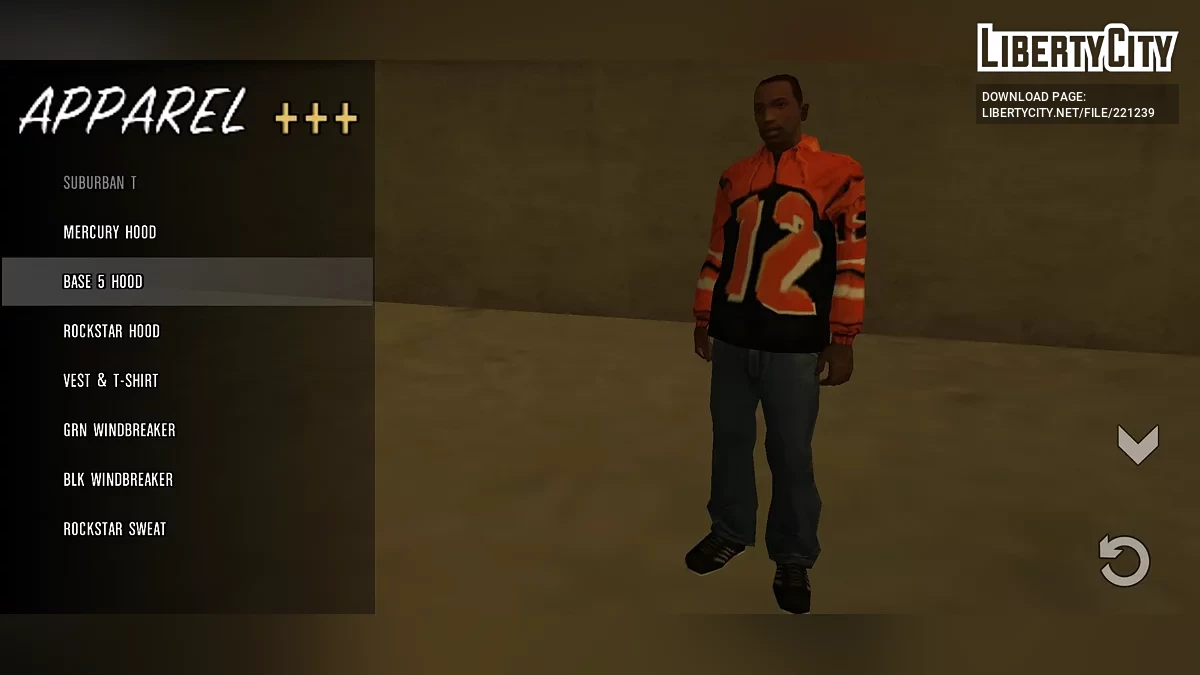 Одежда персонажей для CJ / GTA San Andreas (iOS, Android)