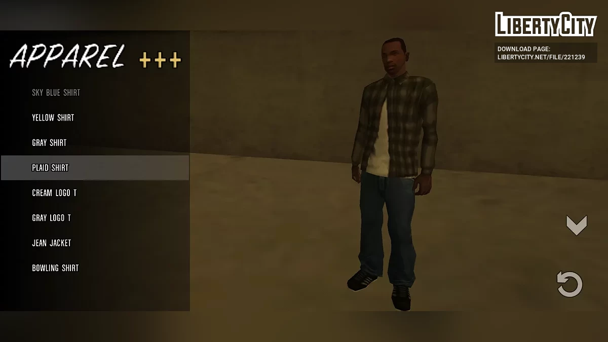Одежда персонажей для CJ / GTA San Andreas (iOS, Android)